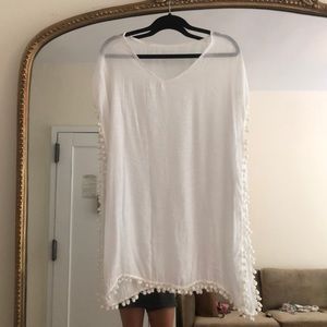 White Swim Cover Up